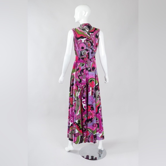 VICTORIA ROYAL Psychedelic Ultra Wide Leg Jumpsuit - Picture 9 of 9